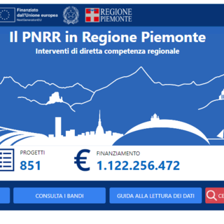 home page del sito della Regione sul Pnrr