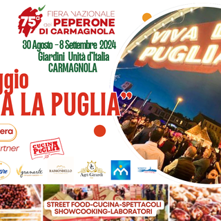 Alla 75esima Fiera Nazionale del Peperone di Carmagnola torna il Villaggio &quot;Viva la Puglia&quot;