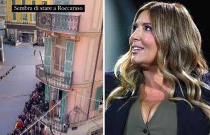 Sanremo, Lucarelli arriva nella città gremita: &quot;Sembra di stare a Roccaraso&quot;